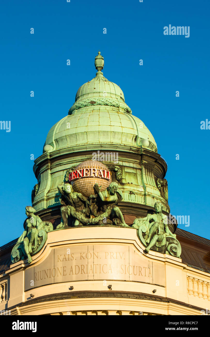 Bâtiment, Generali, Albertinaplatz, Vienne, Autriche Banque D'Images