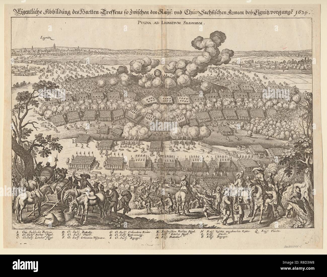 La bataille de Liegnitz, le 13 mai 1634, 1634. Banque D'Images