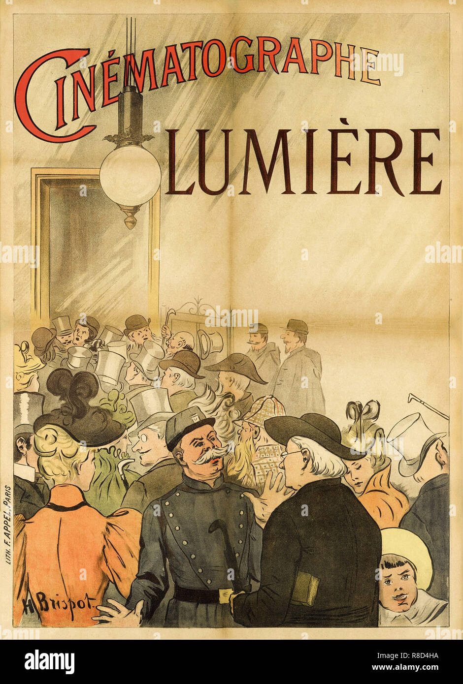 Cinématographe Lumière, 1896. Banque D'Images