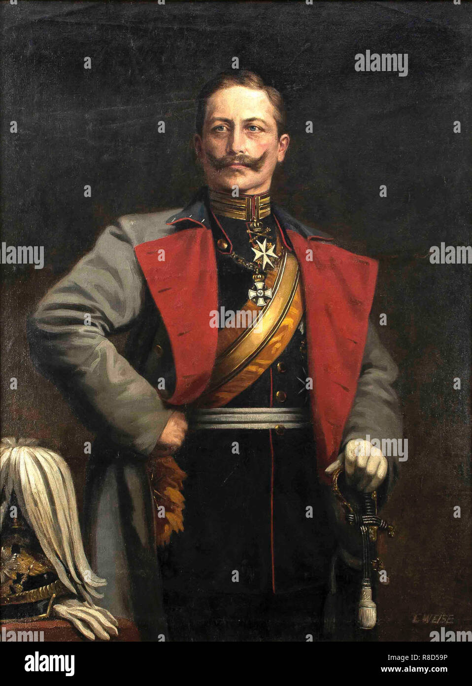 Portrait de l'empereur allemand Guillaume II (1859-1941), roi de Prusse, années 1900, années 1910. Banque D'Images