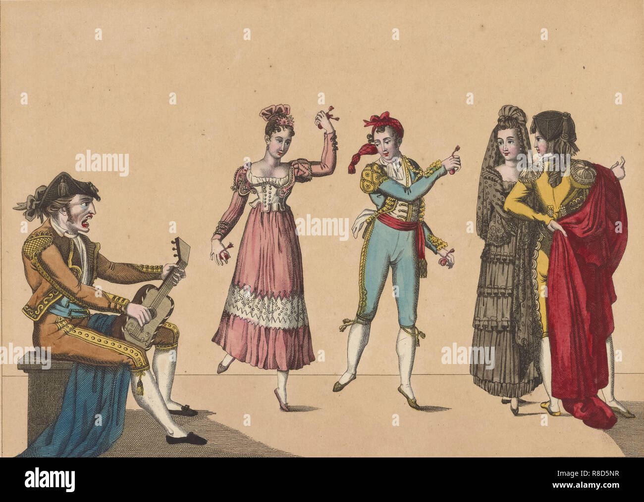 Le Fandango, c1830-1840. Banque D'Images