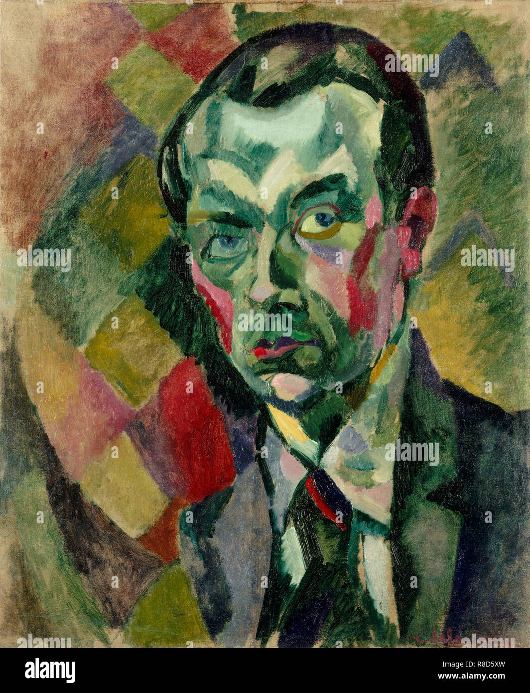 Autoportrait, 1909. Banque D'Images