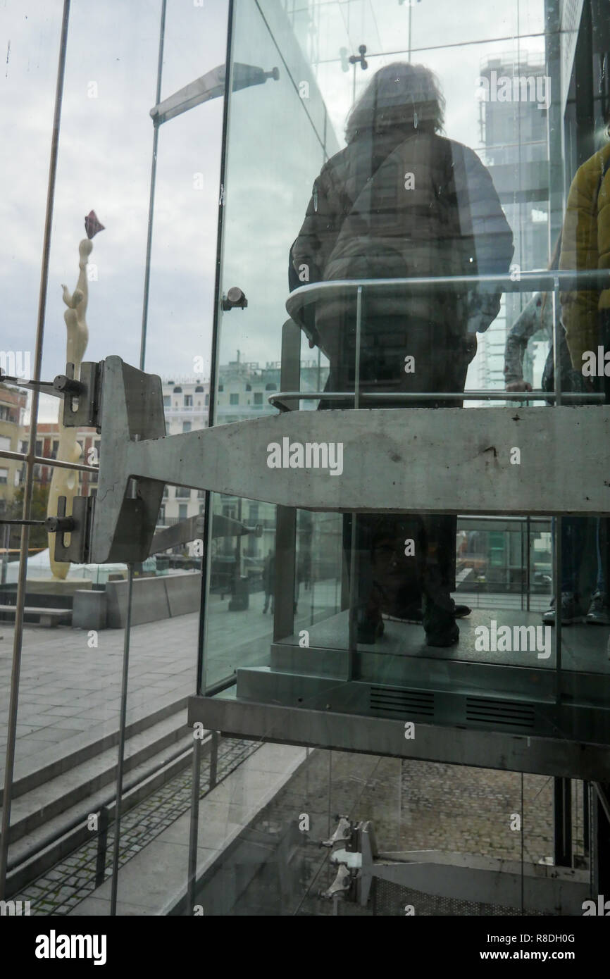 Les élévateurs de la Reine Sofia - Museo Nacional Centro de Arte Reina Sofía, Madrid, Espagne Banque D'Images