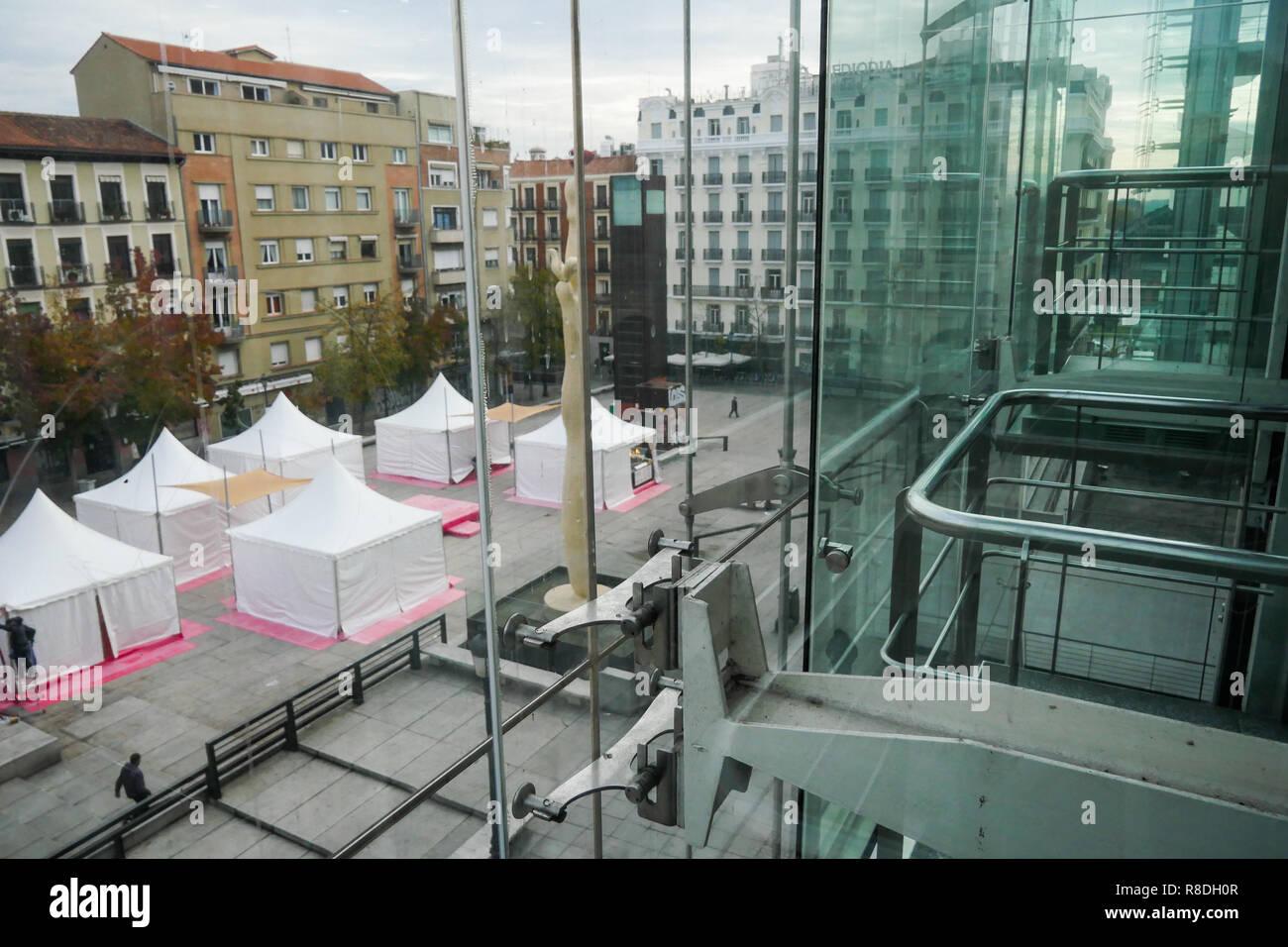 Les élévateurs de la Reine Sofia - Museo Nacional Centro de Arte Reina Sofía, Madrid, Espagne Banque D'Images