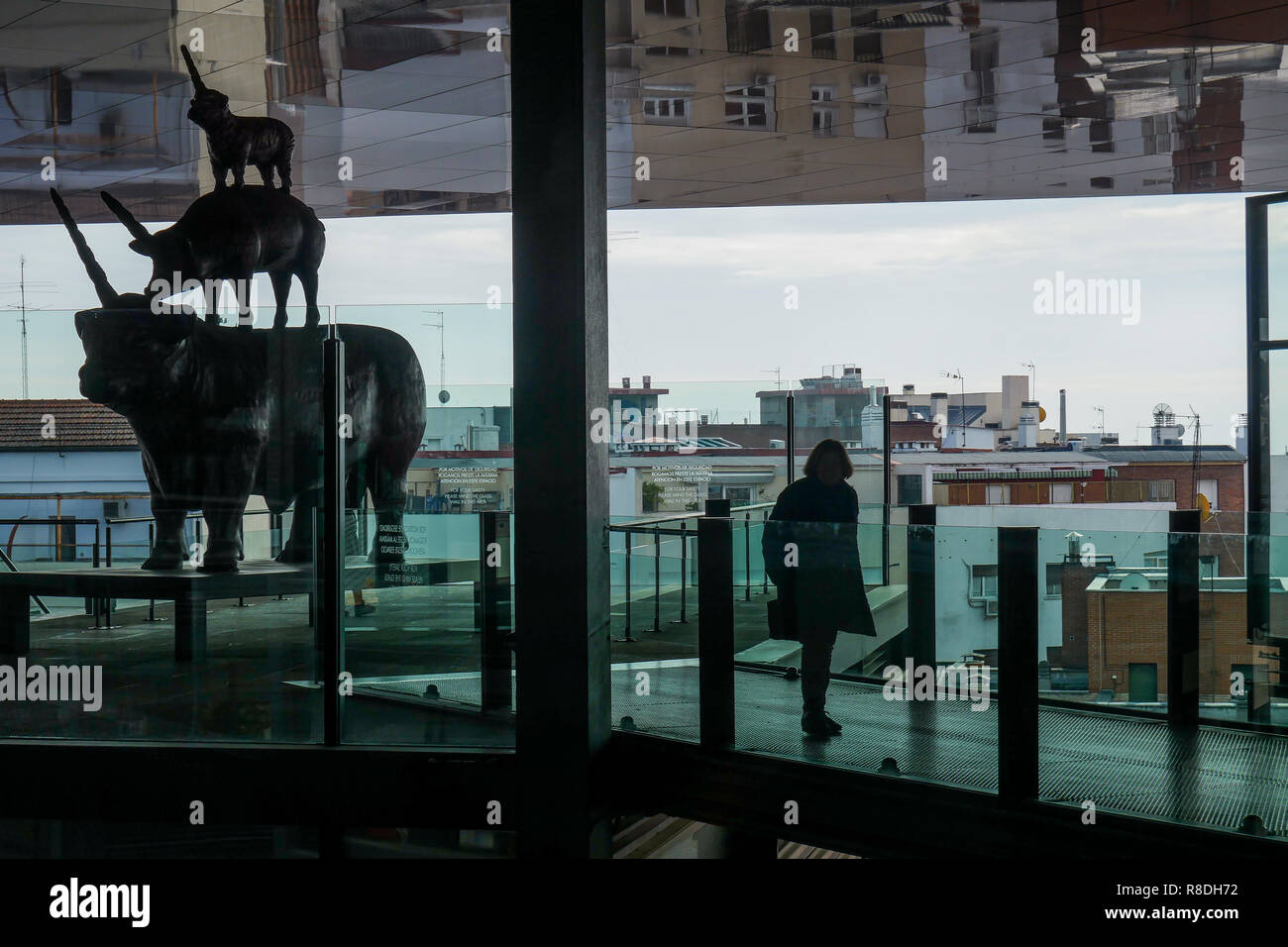 'Le blé et steack", oeuvre de Miralda, Museo Nacional Centro de Arte Reina Sofía, Madrid, Espagne Banque D'Images