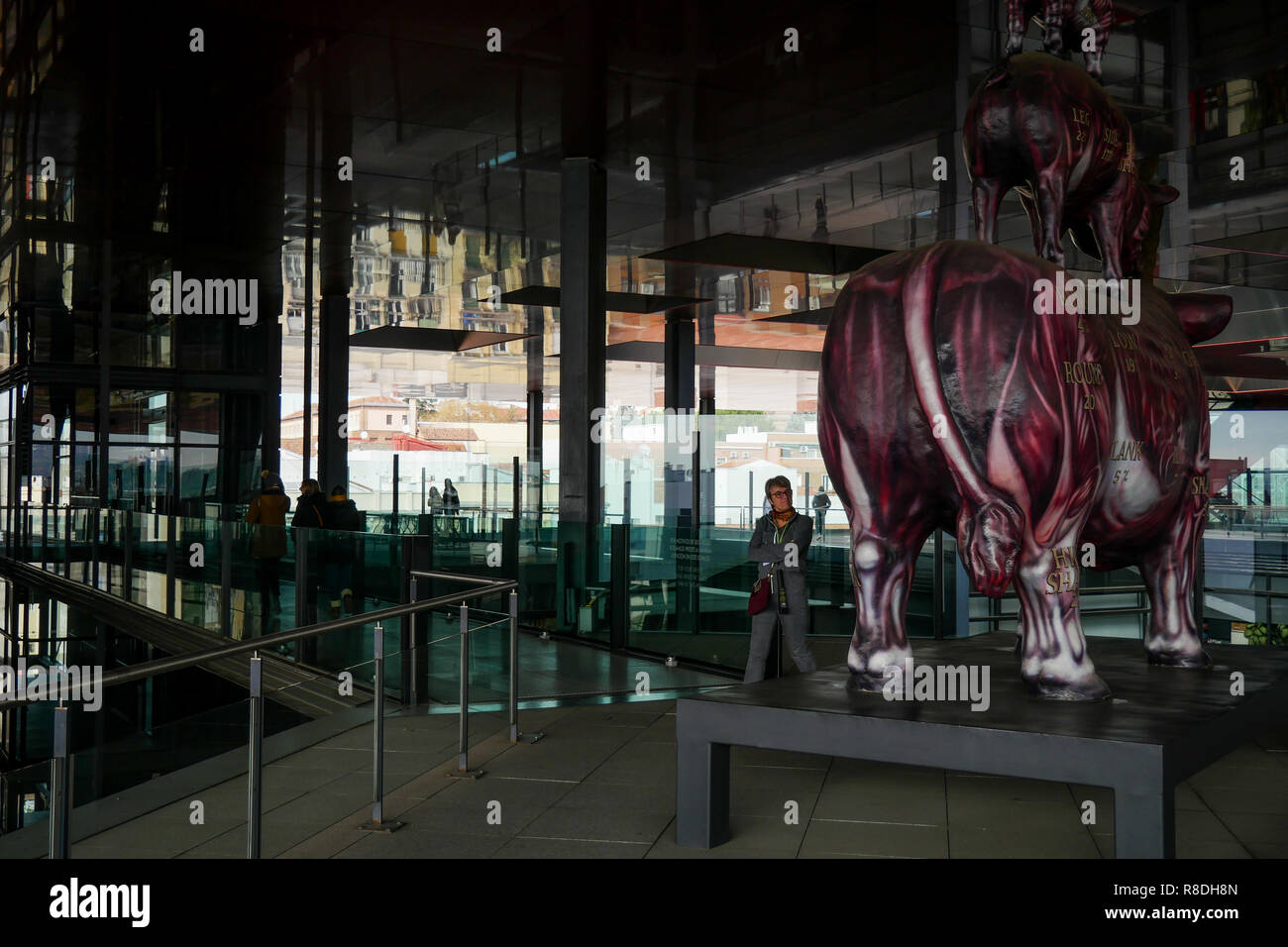 'Le blé et steack", oeuvre de Miralda, Museo Nacional Centro de Arte Reina Sofía, Madrid, Espagne Banque D'Images