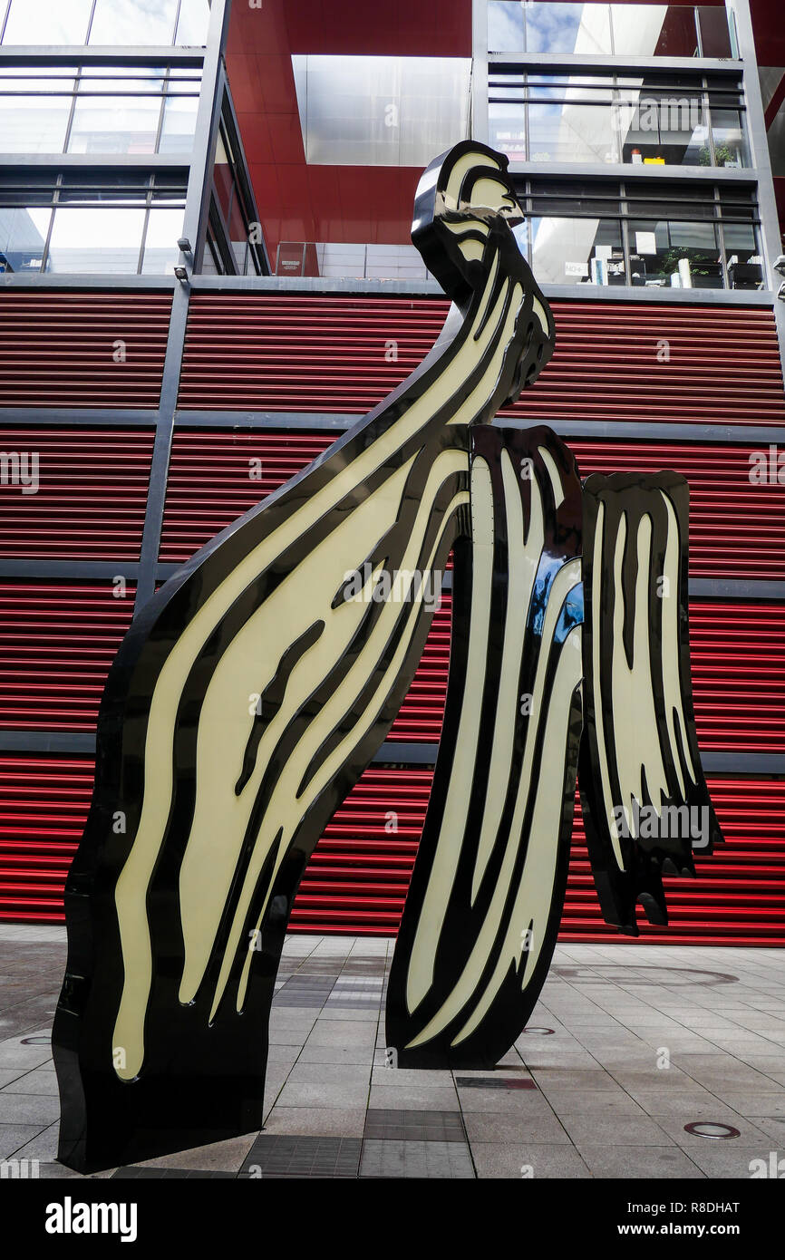 Extension moderne par l'architecte français Jean Nouvel, Museo Nacional Centro de Arte Reina Sofía, Madrid, Espagne Banque D'Images