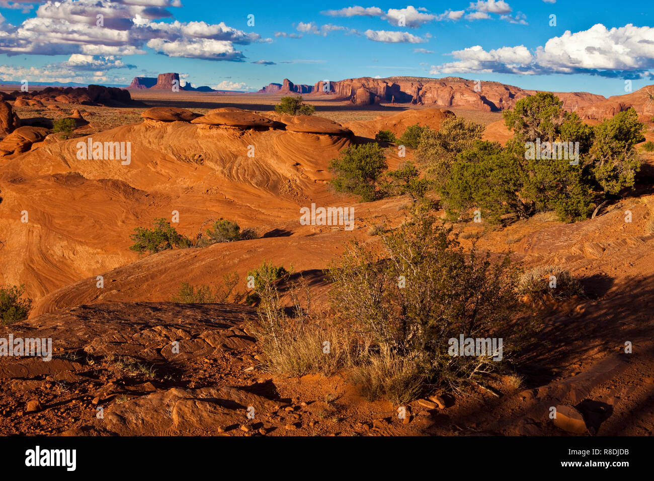 Vallée de mystère, Monument Valley Utah Banque D'Images