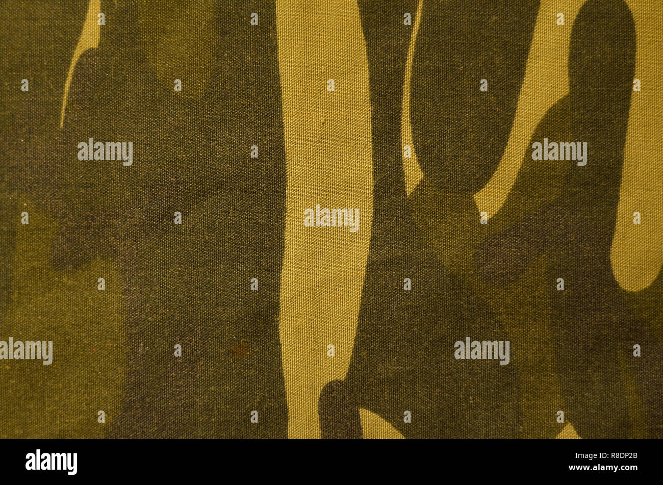 Texture tissu camouflage kaki textile. Libre de surface uniforme militaire. Motif camo vert en arrière-plan Banque D'Images