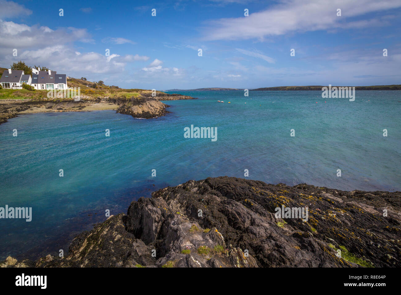 Près de l'embarcadère des ferries de Schull à Long Island Banque D'Images