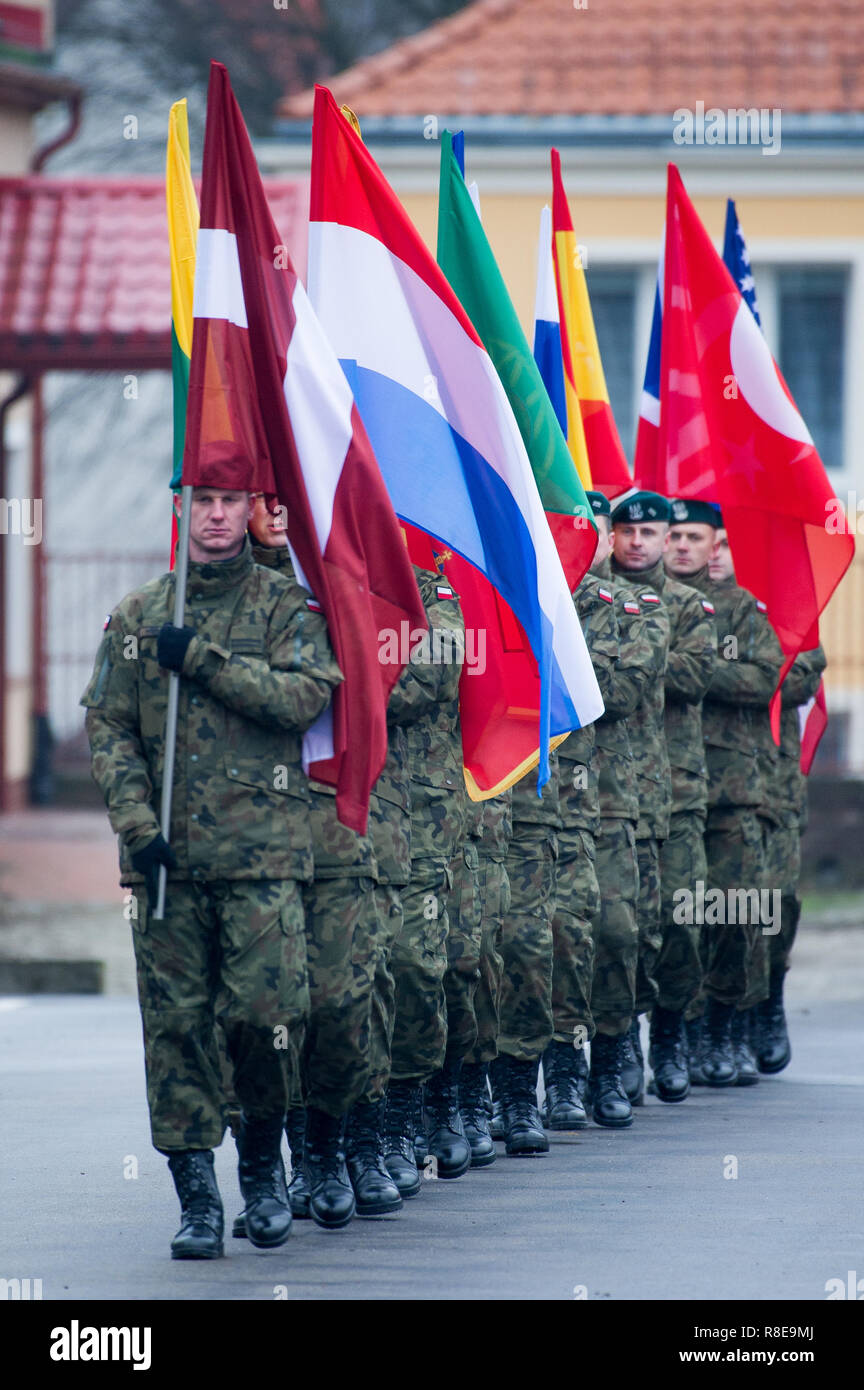 La Division multinationale nord-est de la DN-ne siège à Elblag, Pologne. 6 décembre 2018 © Wojciech Strozyk / Alamy Stock Photo Banque D'Images