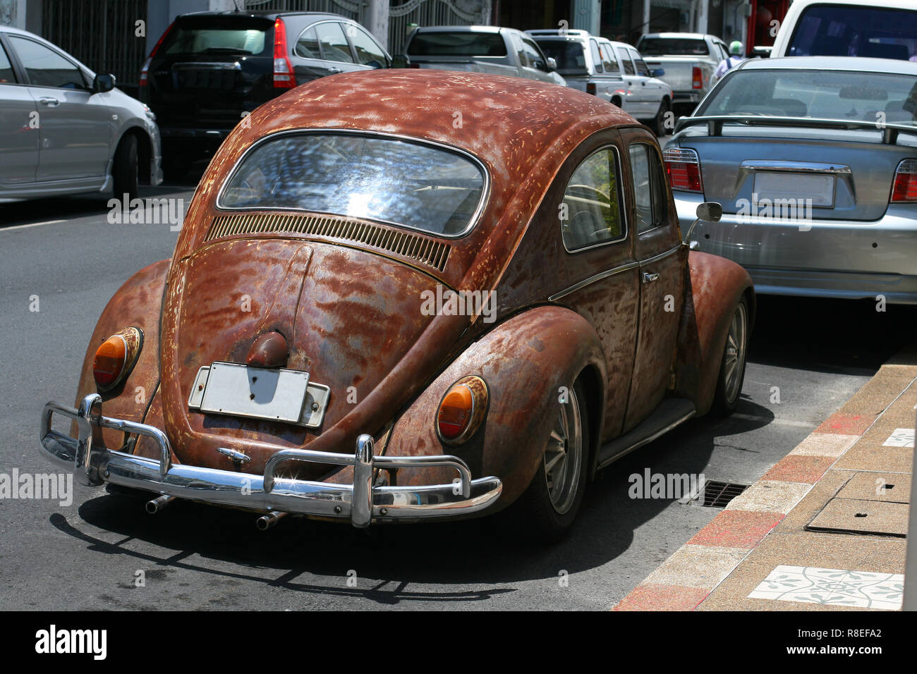 Volkswagen Beetle vieux rat avec style design Banque D'Images