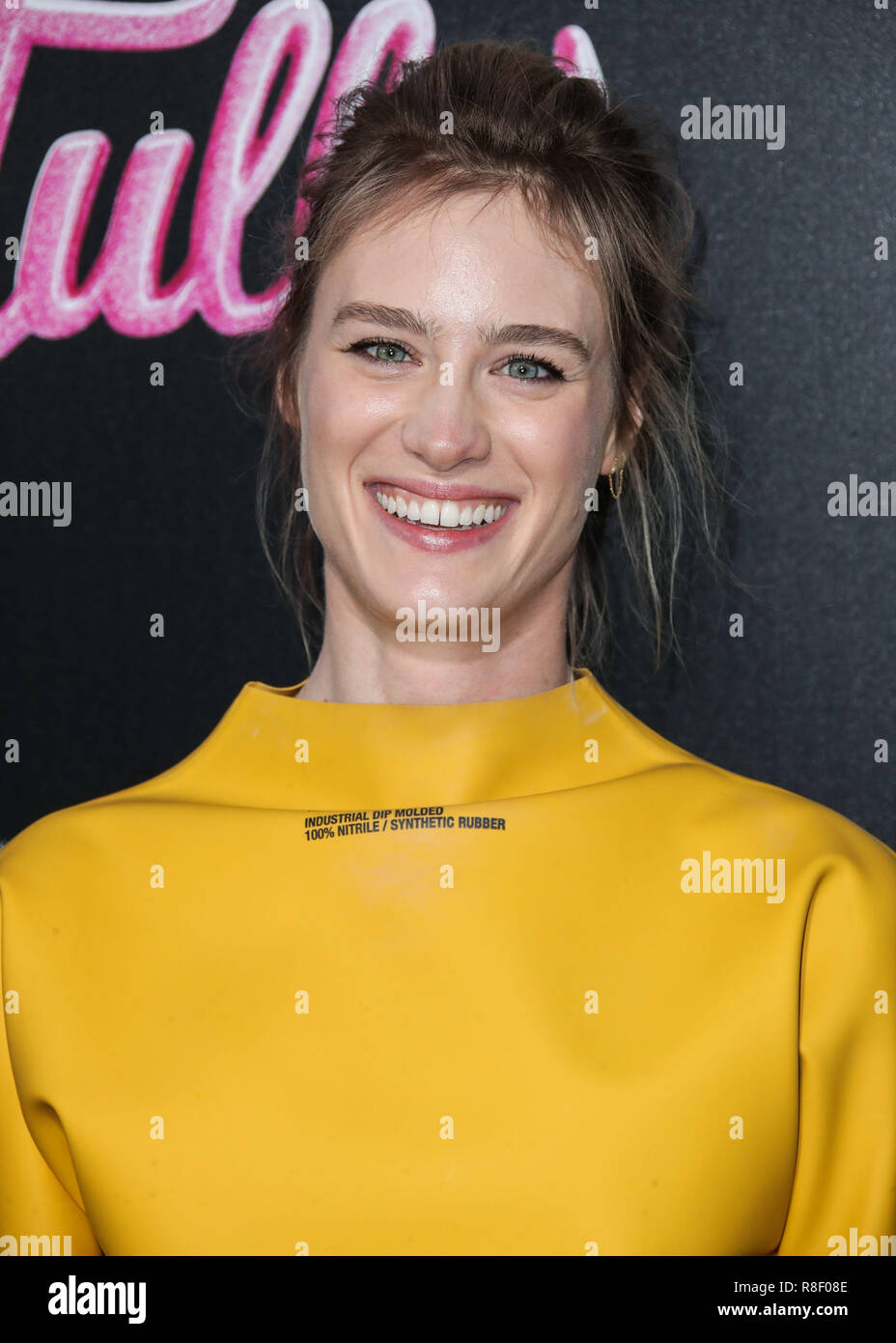 LOS ANGELES, CA, USA - 18 avril : Mackenzie Davis à la première de Los Angeles Focus' 'Tully" tenue au cinéma Regal L.A. Stade 14 en direct le 18 avril 2018 à Los Angeles, Californie, États-Unis. (Photo par Xavier Collin/Image Press Office) Banque D'Images