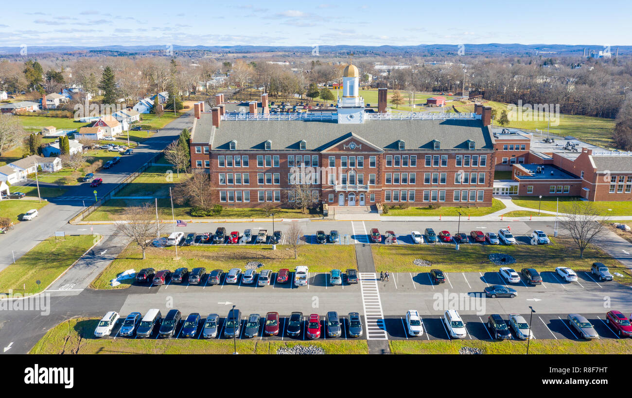 Montgomery C Smith Elementary School, Hudson, comté de Columbia, New York, USA Banque D'Images