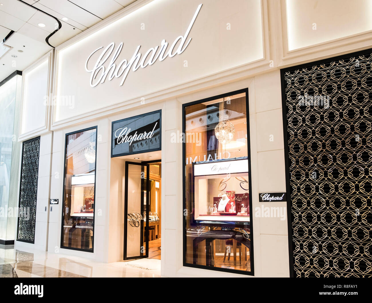 Hong Kong, le 7 avril 2019 : boutique Chopard à Hong Kong Banque D'Images