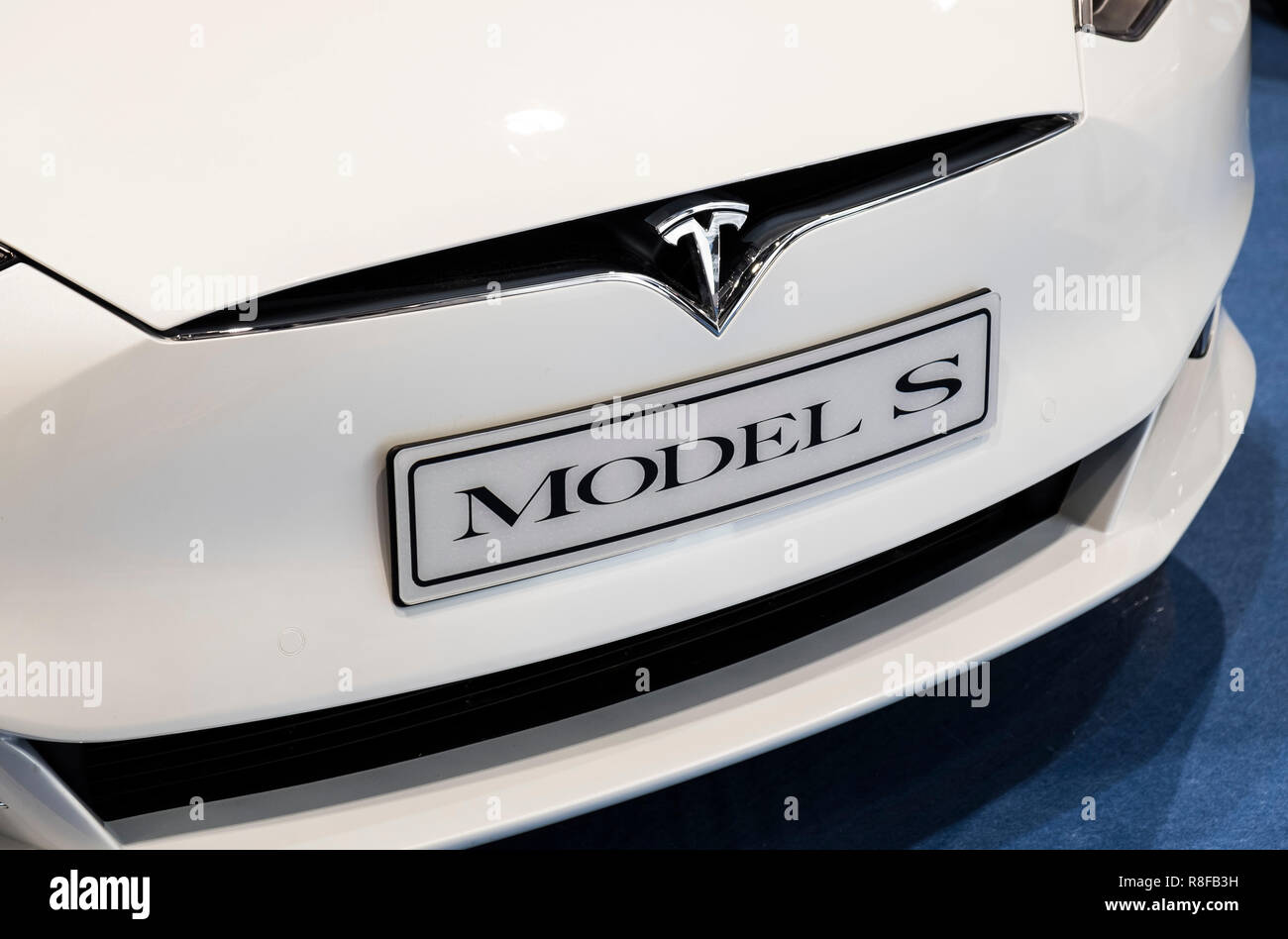 Hong Kong, le 7 avril 2019 : la Model s, Tesla Banque D'Images