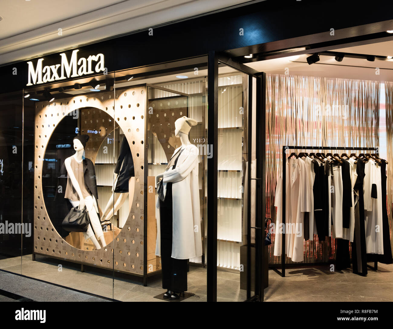 Hong Kong, le 7 avril 2019 : Max Mara store à Hong Kong Banque D'Images