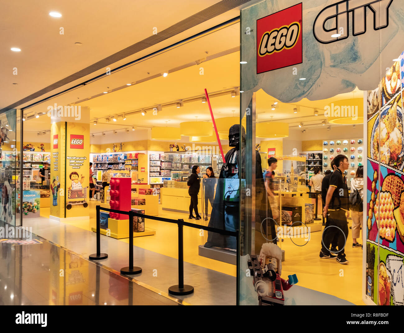 Hong Kong, le 7 avril 2019 : Lego store à Hong Kong. Banque D'Images