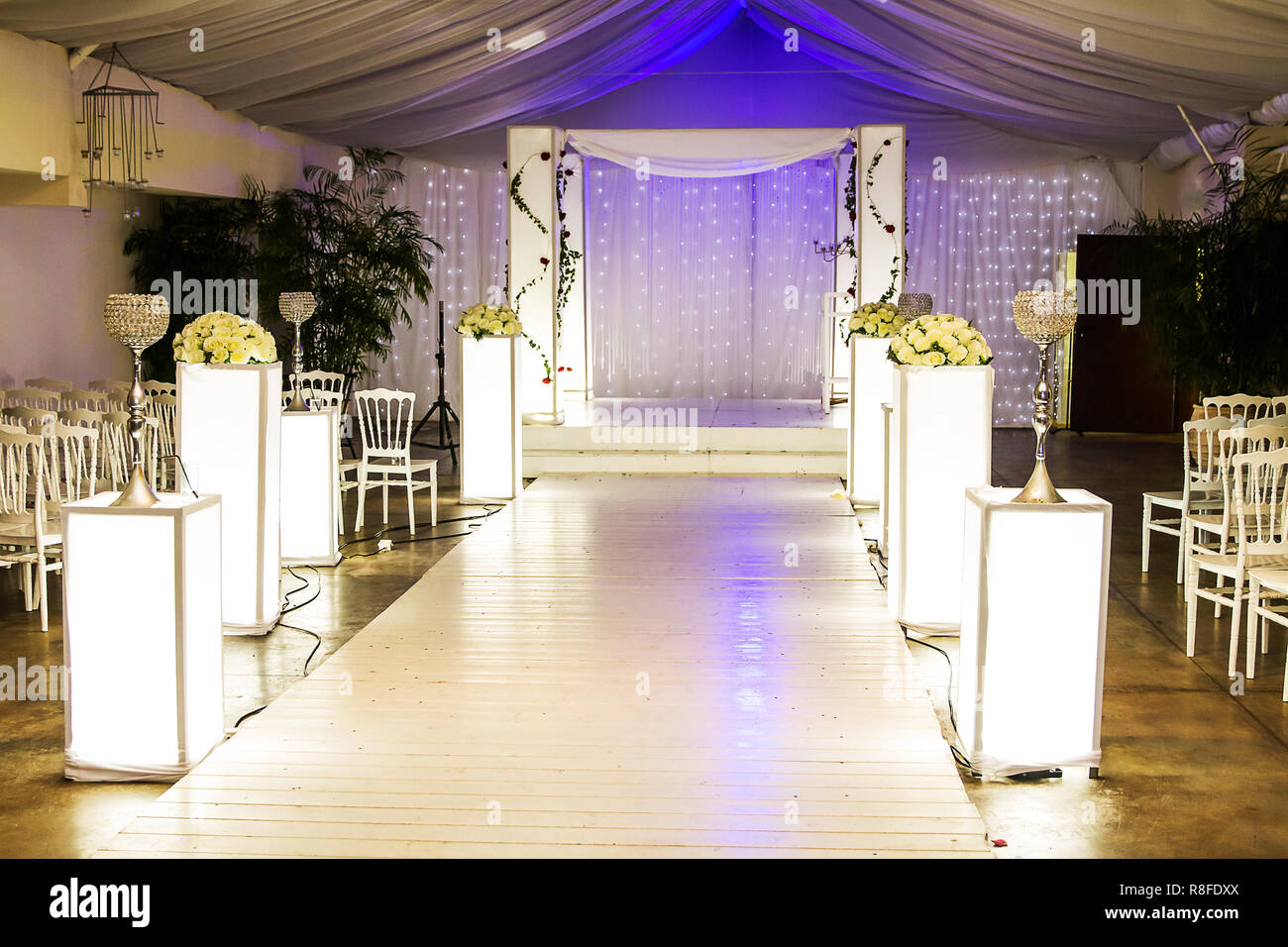 Belle photo de la Hupa juif , mariage putdoor . Banque D'Images