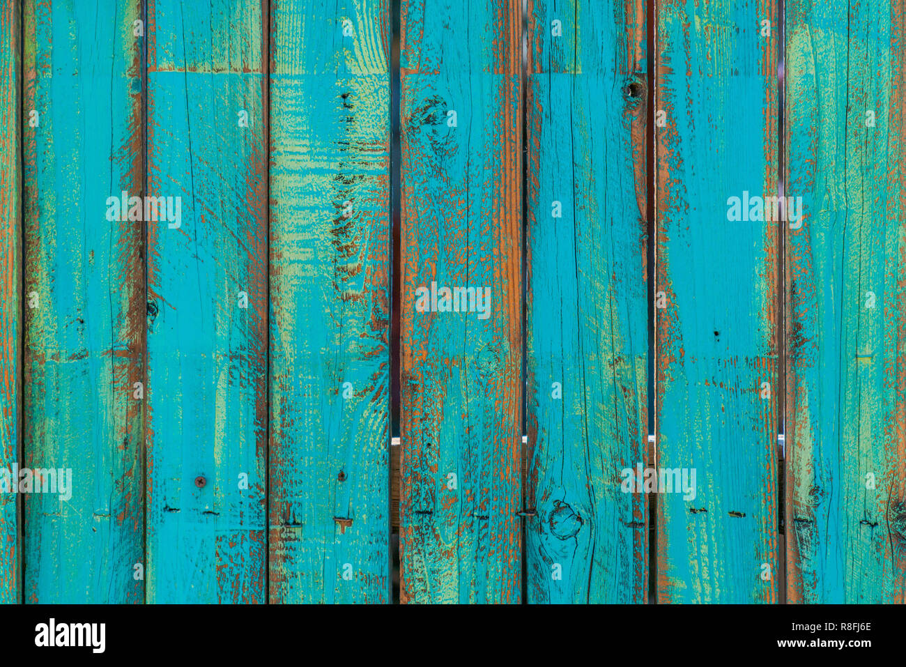 Close up de morceaux de bois peints en couleur Banque D'Images