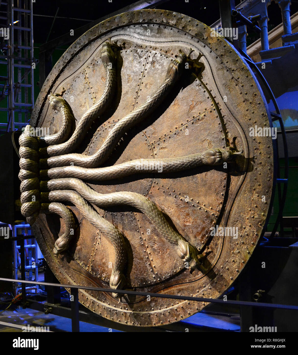 Porte de la Chambre des Secrets à la Harry Potter À Leavesden Studios, London, UK Banque D'Images