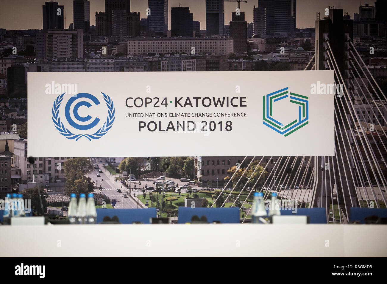 Conférence des Nations Unies sur les changements climatiques (COP24) à Katowice, en Pologne, le 3 décembre 2018 Banque D'Images