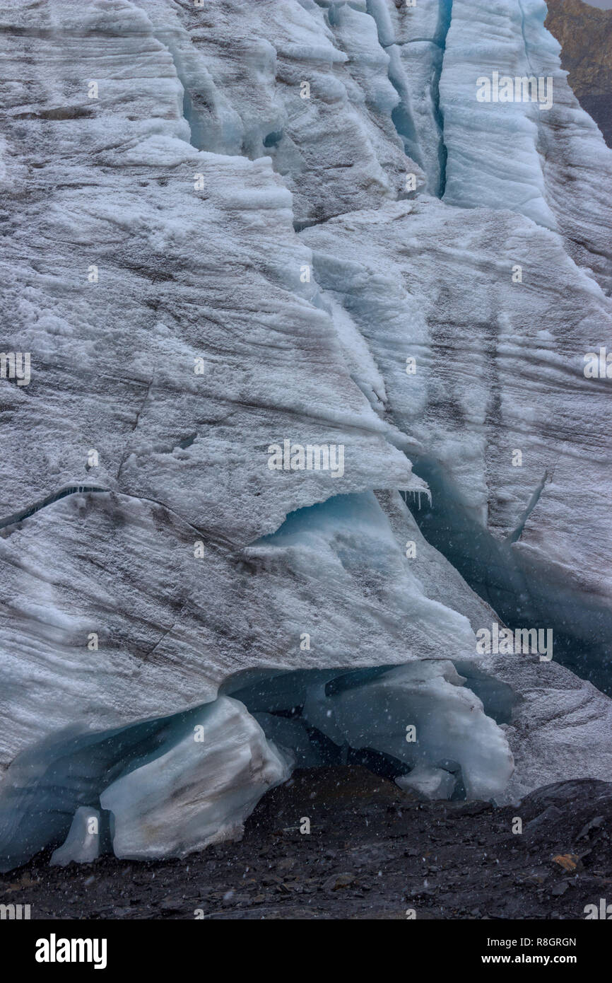 Beau glacier pastoruri dans les andes au Pérou Banque D'Images