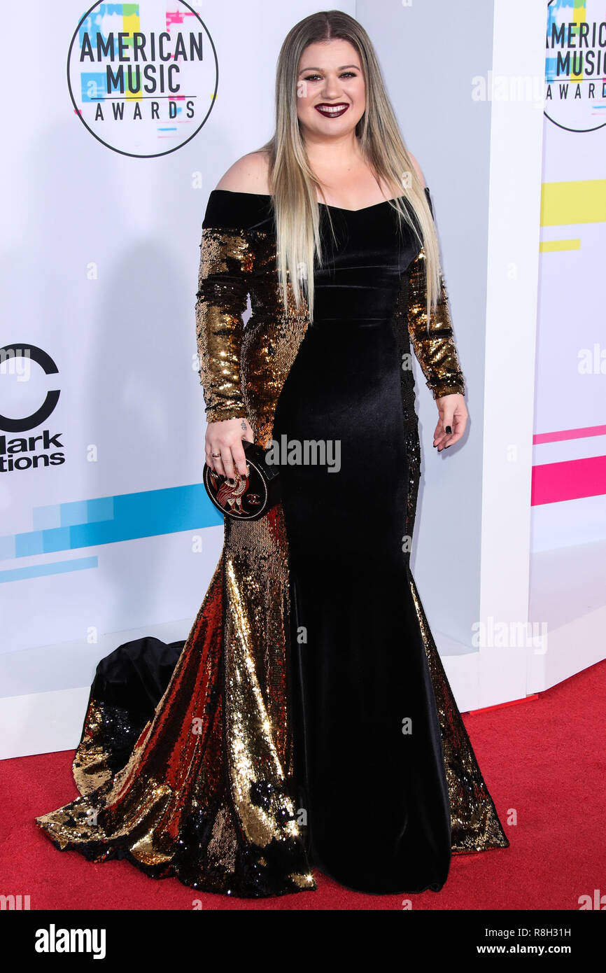 LOS ANGELES, CA, USA - Le 19 novembre : Kelly Clarkson au American Music Awards 2017 qui a eu lieu au Théâtre Microsoft L.A. Vivre le 19 novembre 2017 à Los Angeles, Californie, États-Unis. (Photo par Xavier Collin/Image Press Office) Banque D'Images