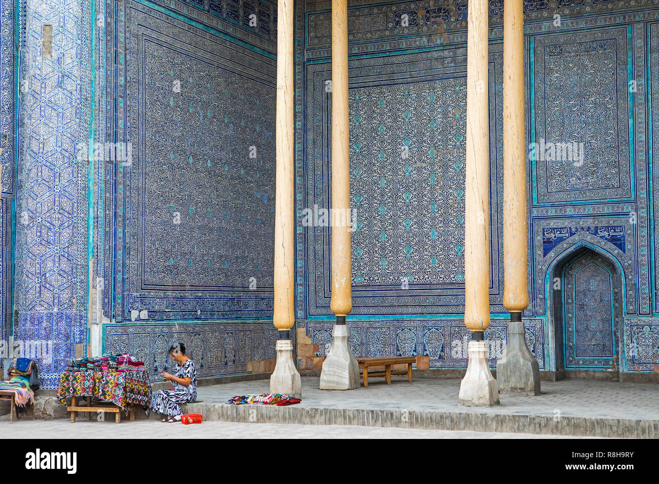 La mosquée d'été, à l'intérieur Kuhna Arche, Khiva, Ouzbékistan Banque D'Images