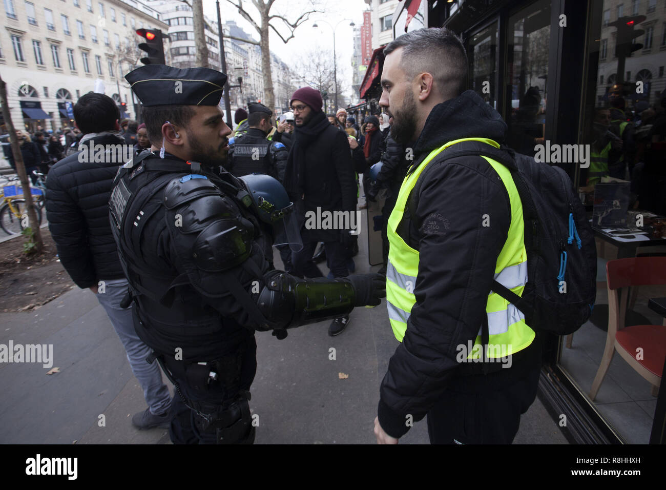 Paris France Le 15 Décembre 2018 Cinquième Samedi De