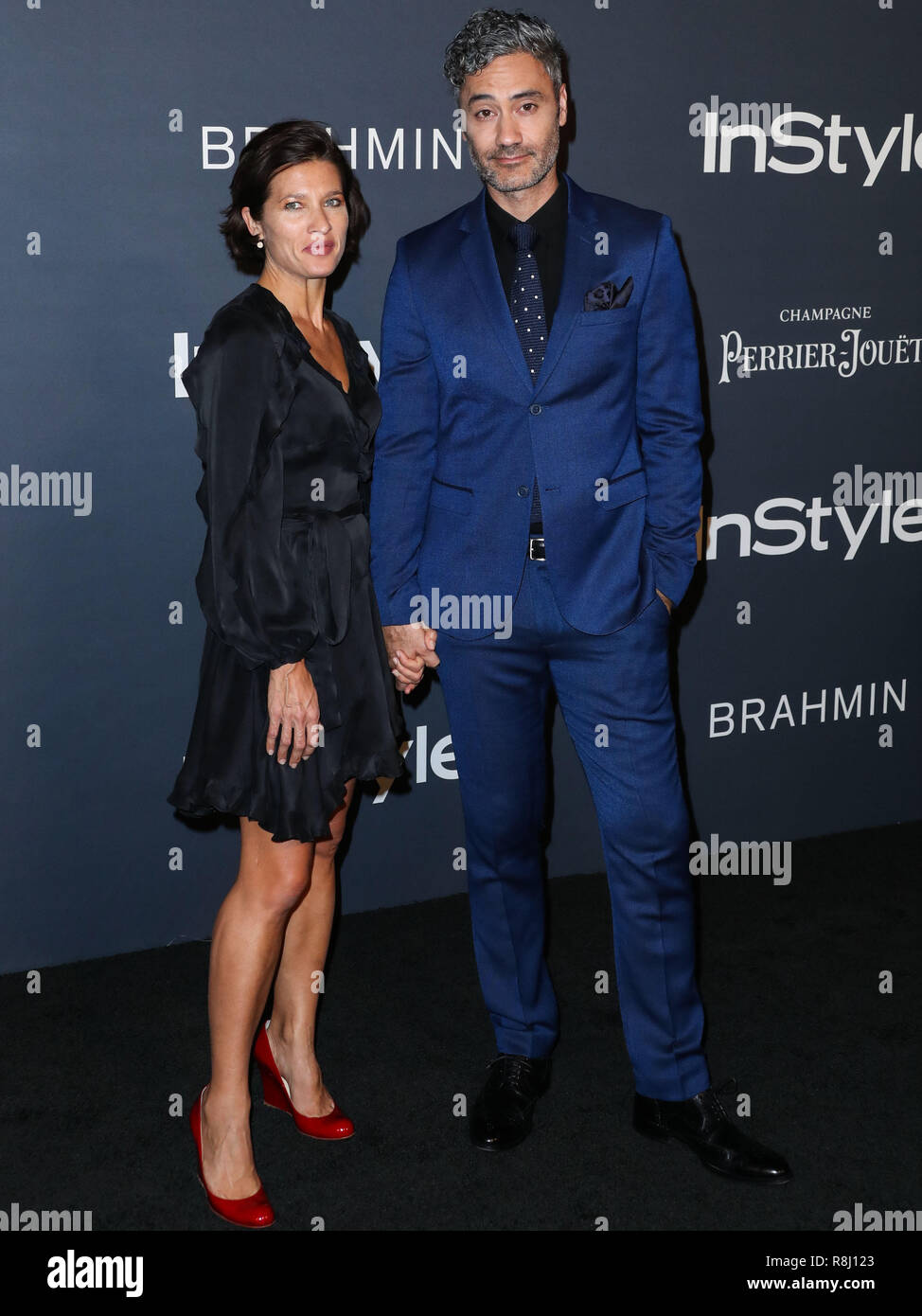 LOS ANGELES, CA, USA - 23 OCTOBRE : Chelsea Winstanley Taika Waititi, à l'InStyle Awards 2017 qui a eu lieu au Getty Center le 23 octobre 2017 à Los Angeles, Californie, États-Unis. (Photo par Xavier Collin/Image Press Office) Banque D'Images