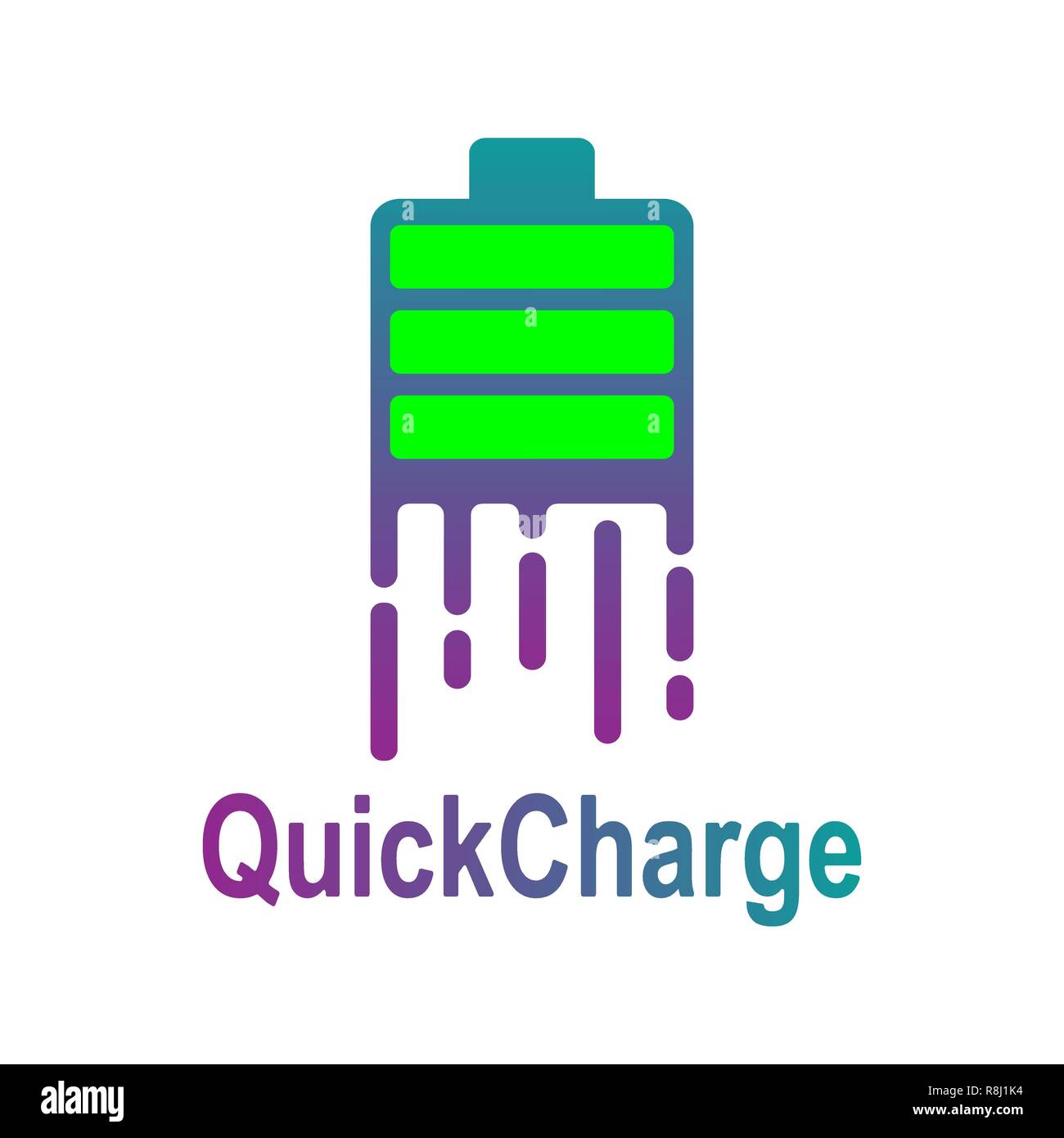 Logo de l'Énergie Énergie rapide Modèle. Logotype de charge rapide. EPS 10 Illustration de Vecteur