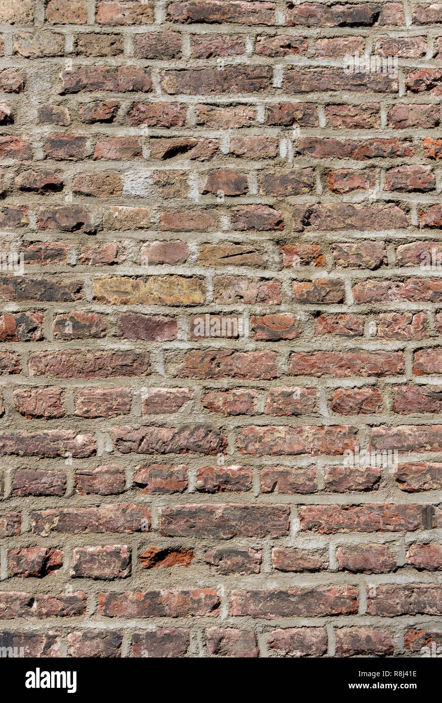 Close-up d'un vieux mur de brique en pierre Banque D'Images