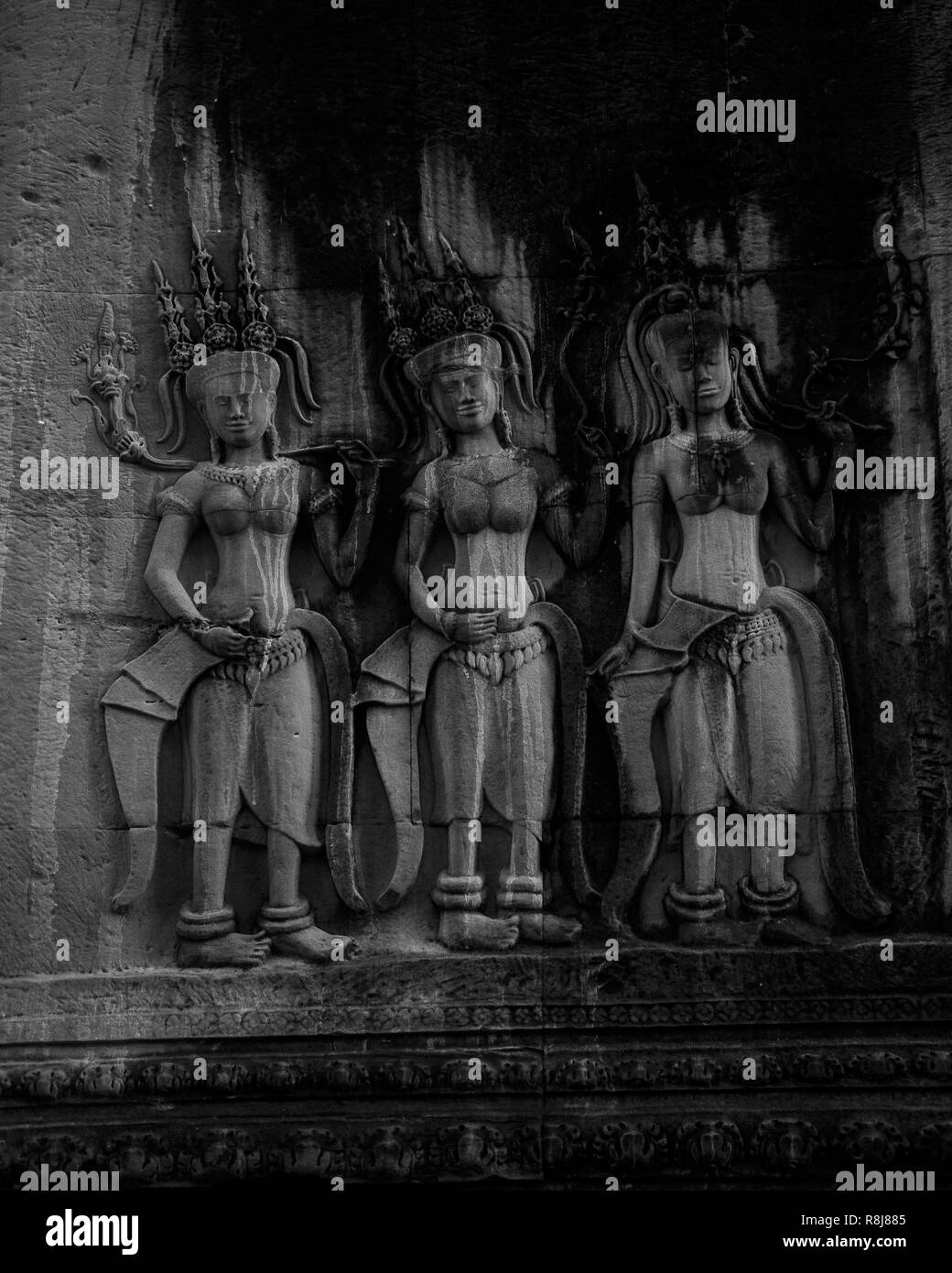 Complexe du Temple d'Angkor Wat, au Cambodge Banque D'Images