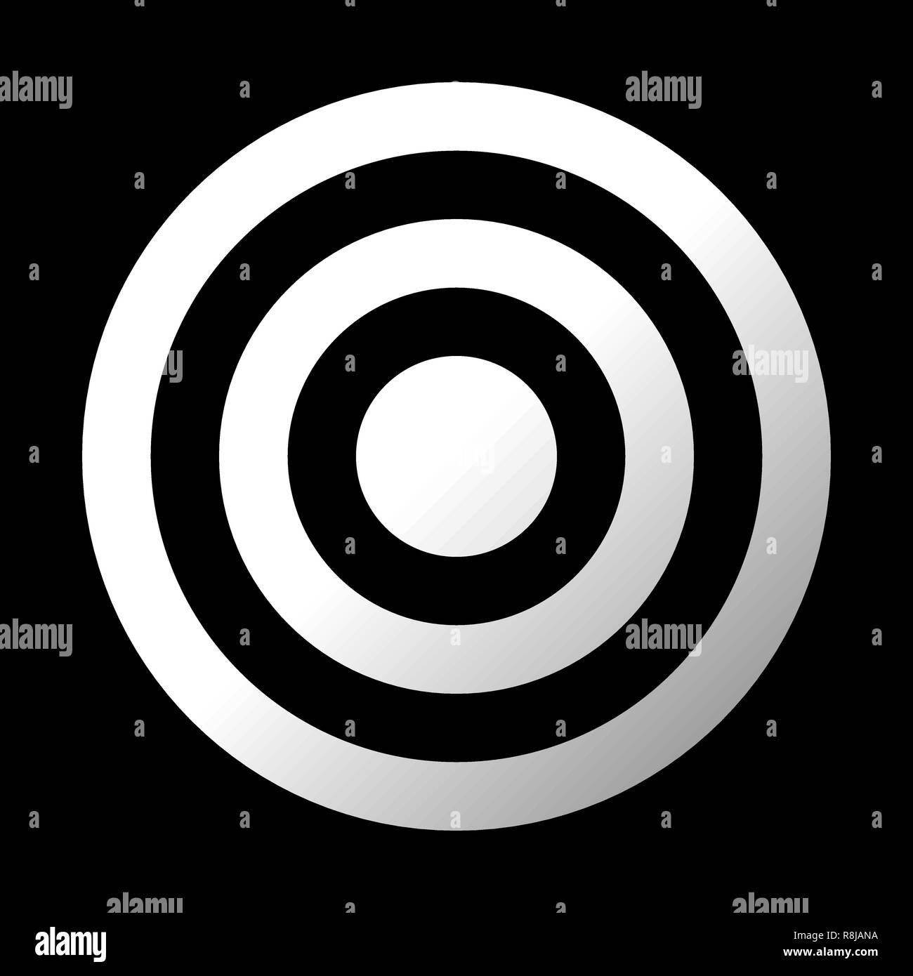 Cible Signer - gradient blanc transparent, isolé - vector illustration Illustration de Vecteur