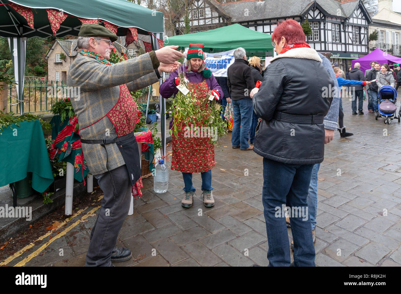 Le samedi 08 décembre 2018 - Le Festival annuel de Dickens en Lymm Lymm, Cheshire, Angleterre, Royaume-Uni. Banque D'Images