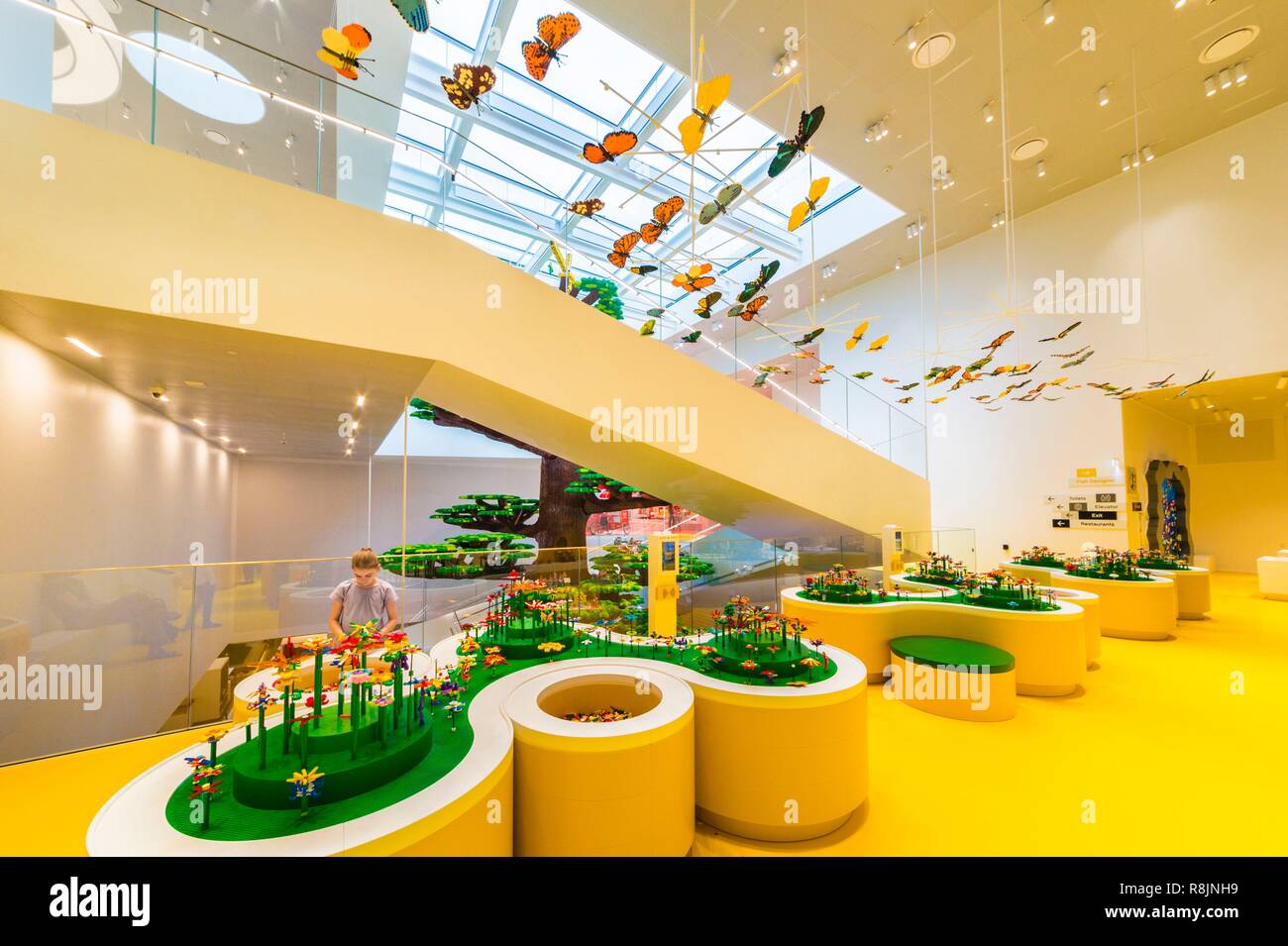 Le Danemark, le Jutland, Billund, House est le centre de Lego® pour le grand public avec 25 millions briques disponible plus de 12 m2 en 6 zones :