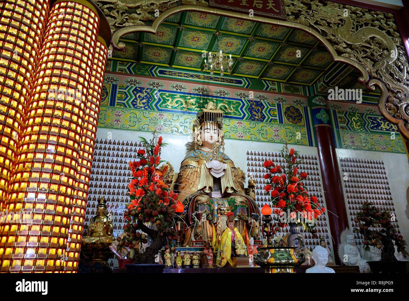 La Malaisie, l'État de Selangor, Kuala Lumpur, Thean Hou Temple, l'un des plus grands temples chinois en Asie du sud-est Banque D'Images