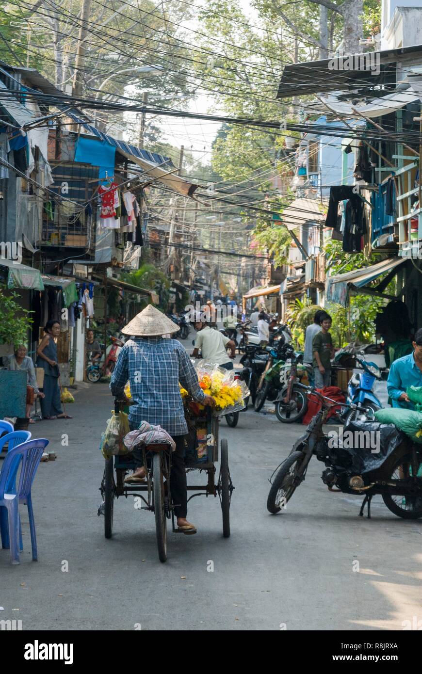 Vietnam, région Sud Est, Ho Chi Minh Ville (Saigon), le district de fleurs Banque D'Images