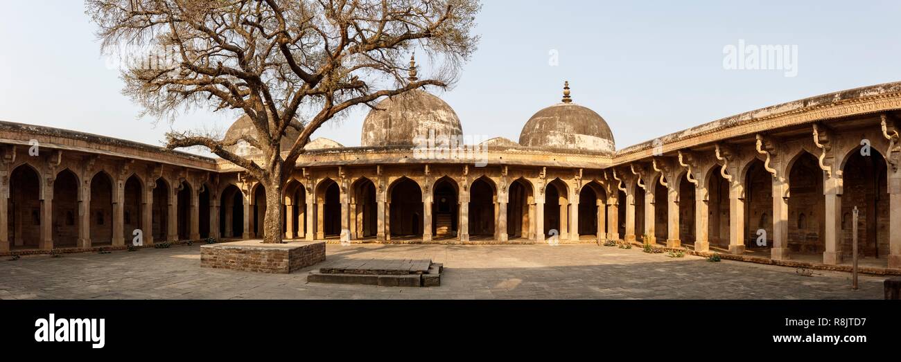 L'Inde, le Madhya Pradesh, Chanderi, mosquée Jama Masjid Banque D'Images