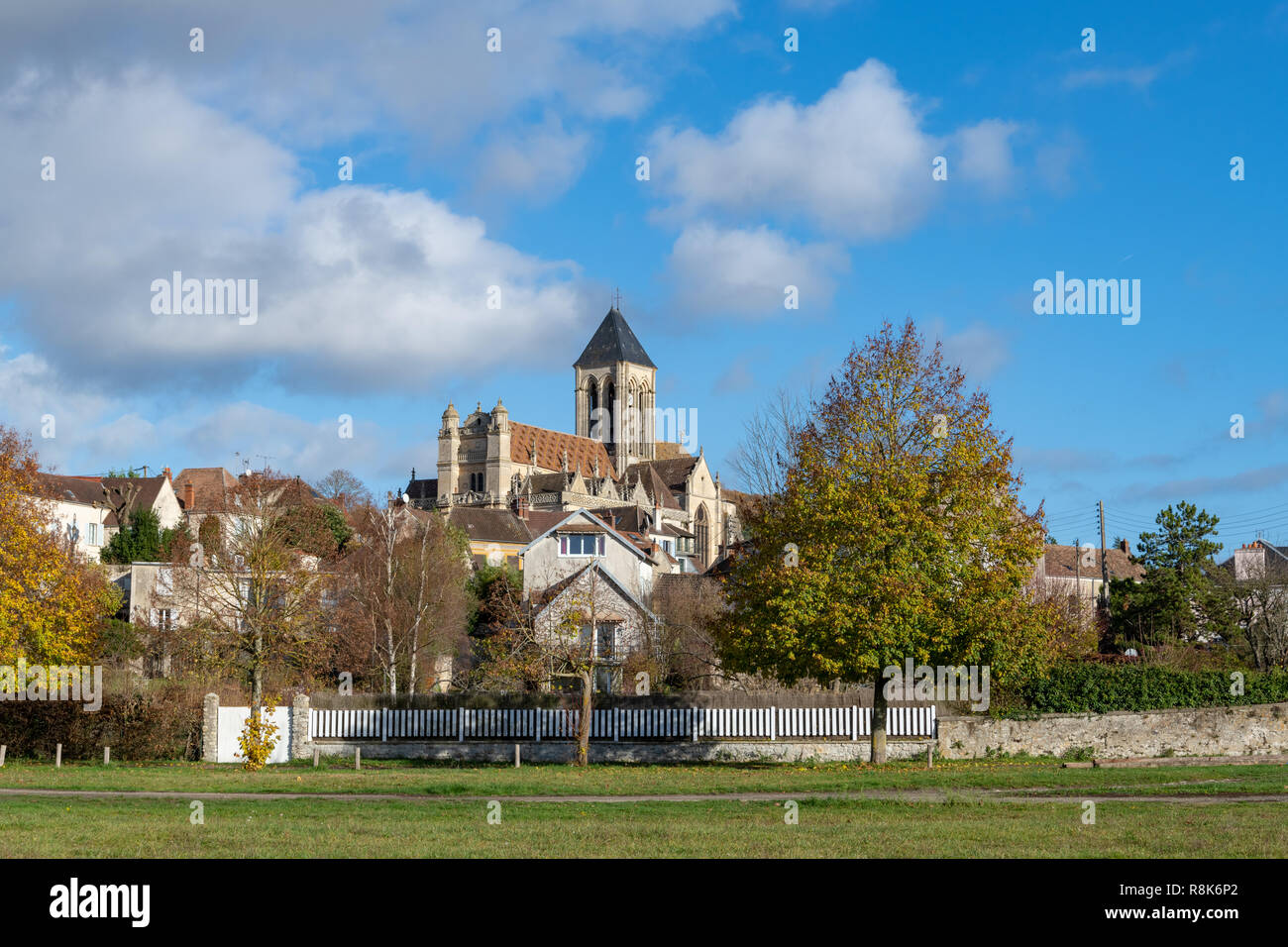 La Seine à Vétheuil Banque D'Images