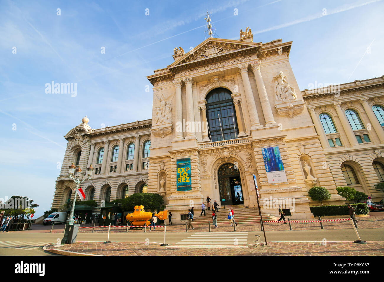 Musée Océanographique de Monaco, un musée des sciences de la mer à Monaco-Ville Banque D'Images