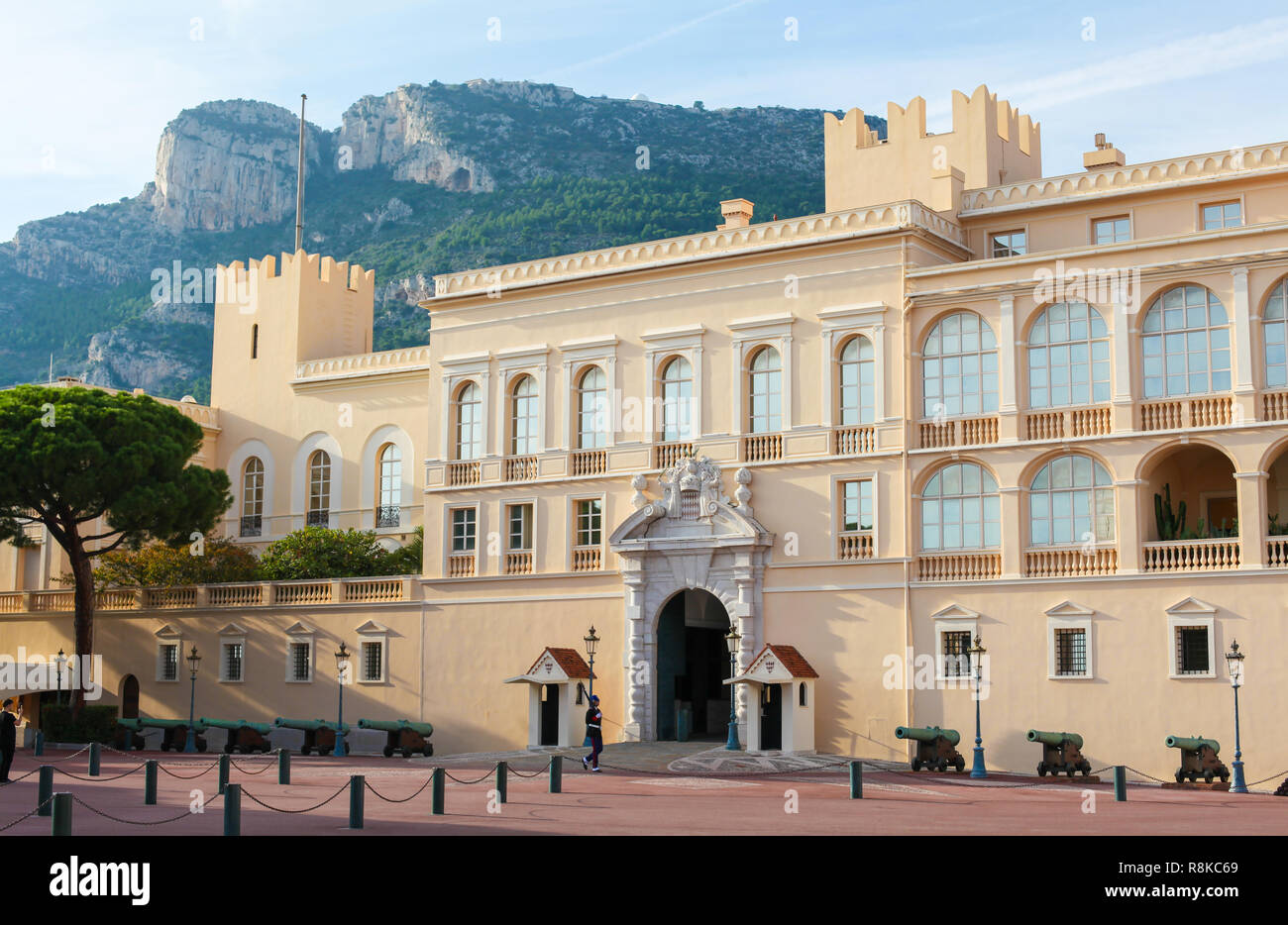 Le Palais du Prince de Monaco est la résidence officielle du Prince Souverain de Monaco Banque D'Images