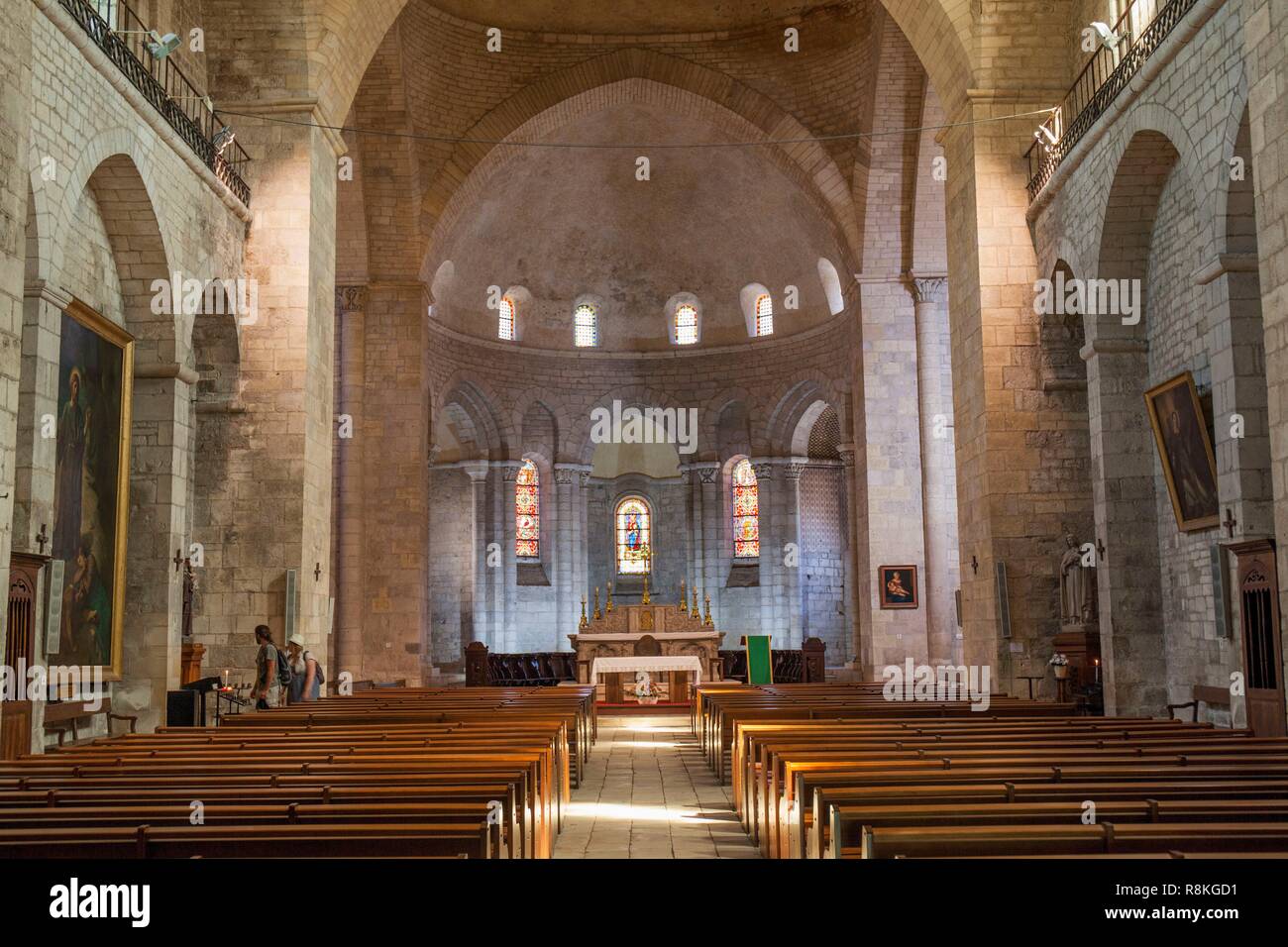 France, Lot, Souillac, église abbatiale de Sainte Marie de Souillac Banque D'Images