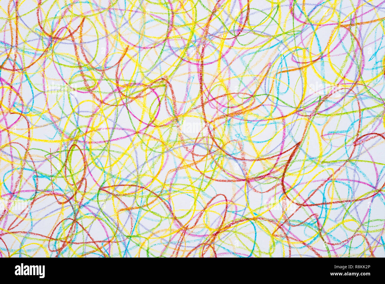 Texture de fond doodle crayon multicolore Banque D'Images