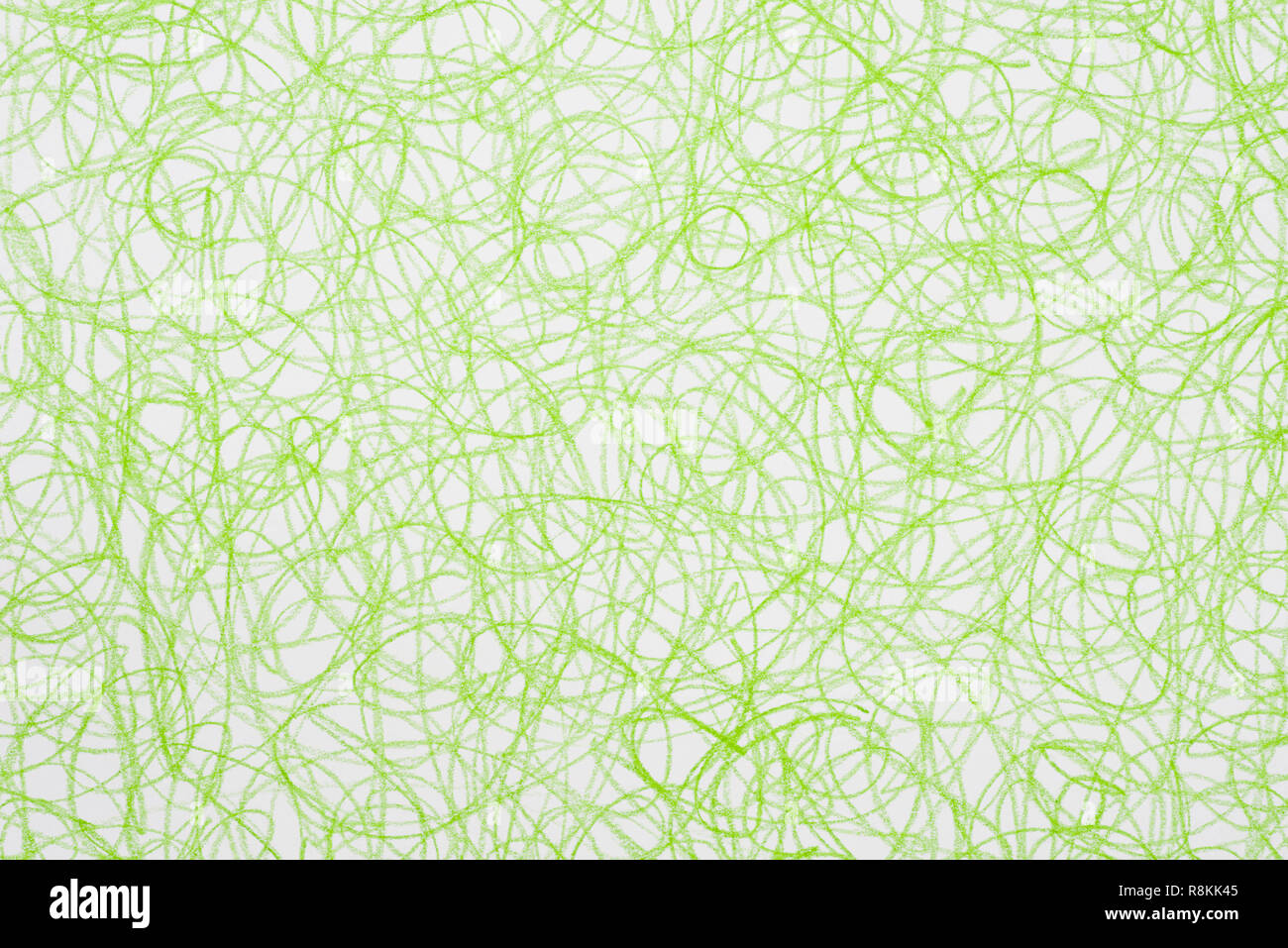 Crayon de couleur vert texture de fond doodle Banque D'Images