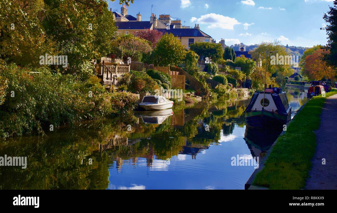 Kennet & Avon Canal, baignoire,Somerset, Angleterre Banque D'Images
