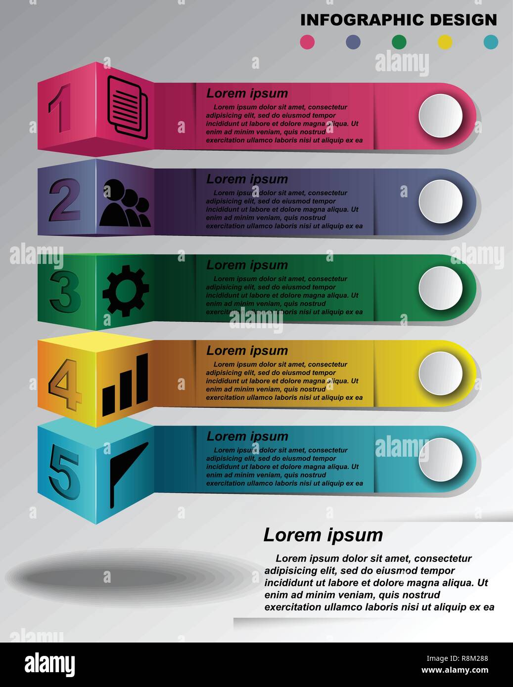 Modèle de conception de l'infographie. Illustration de Vecteur