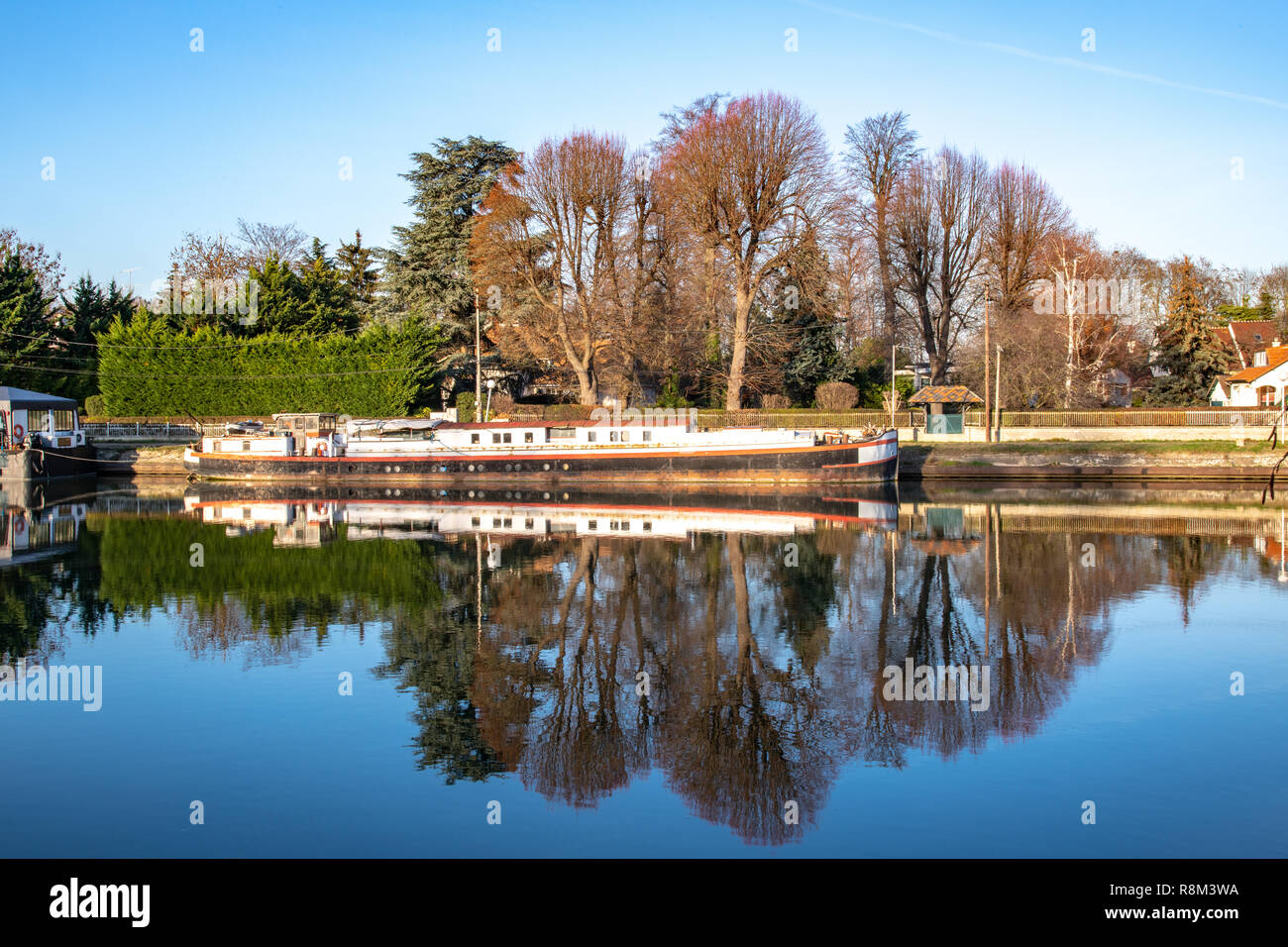 La Seine à Bougival Banque D'Images