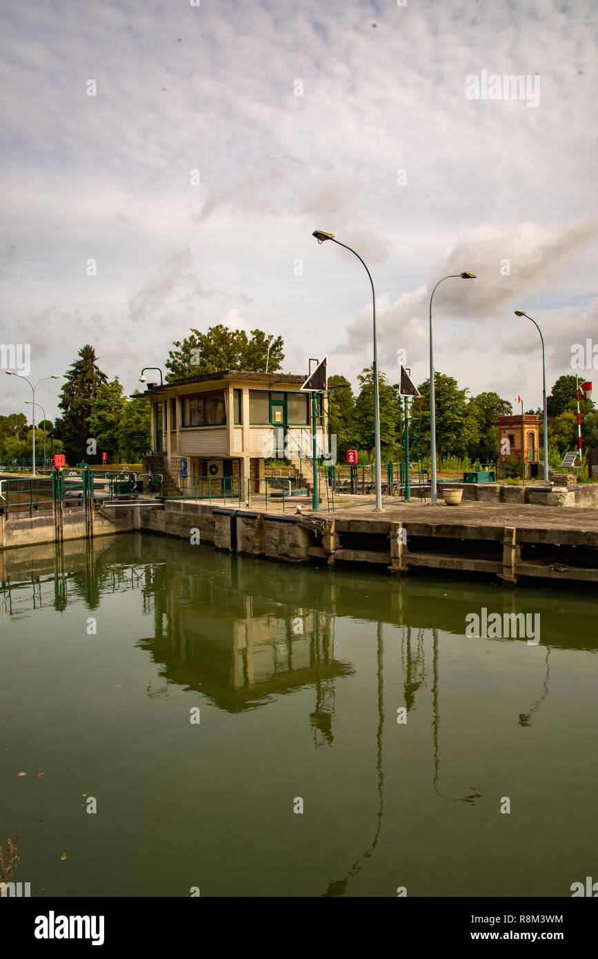 La Seine à Bougival Banque D'Images